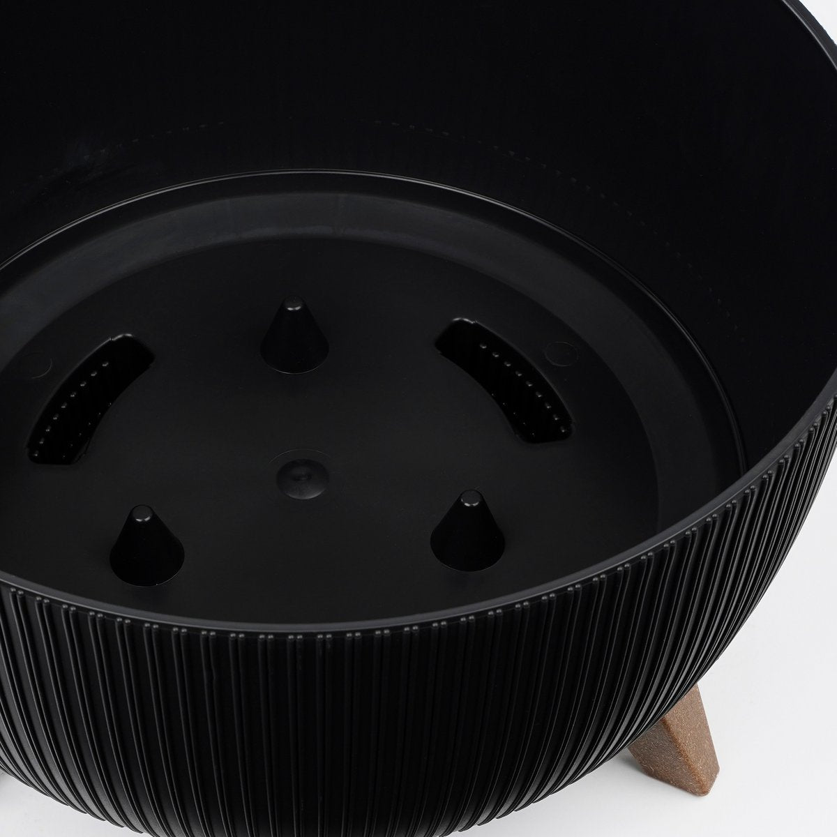 Doppio Flowerpot - H22 x Ø47 cm - Black