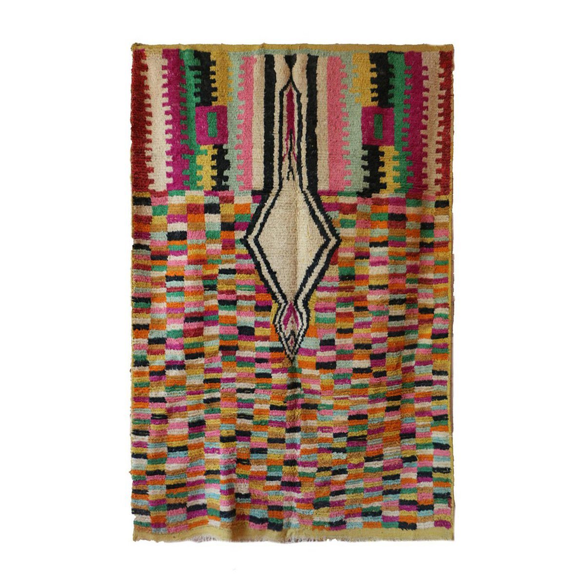 Moroccan Berber Wool Rug 200 x 300 cm - Multicolour