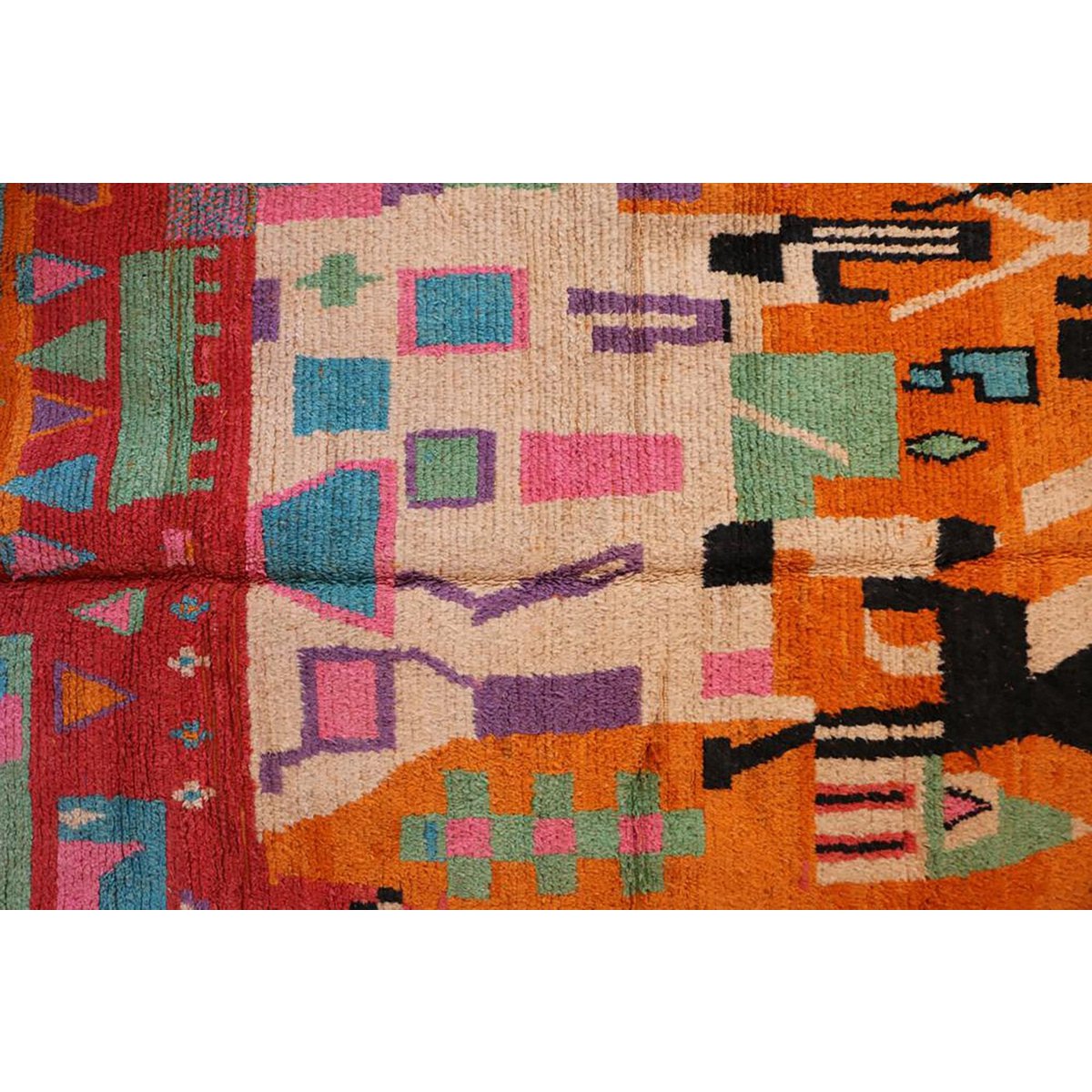 Moroccan Berber Wool Rug 209 x 316 cm - Multicolour Design