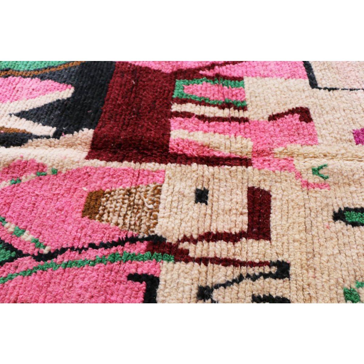 Moroccan Berber Wool Rug 209 x 289 cm - Pink