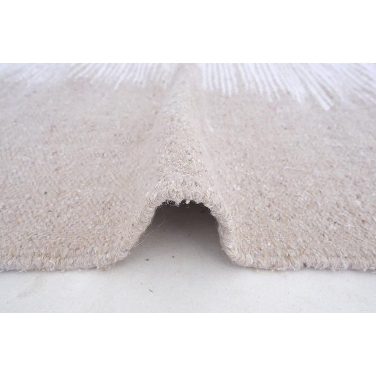 Moroccan Kilim Berber Wool Rug 175 x 304 cm - Beige