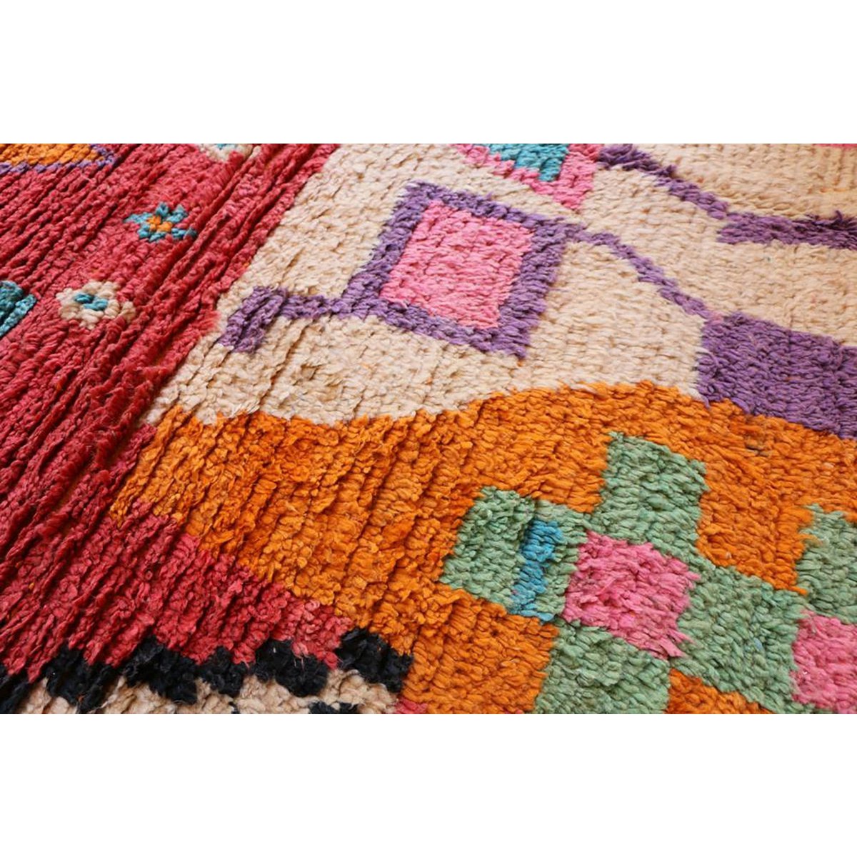 Moroccan Berber Wool Rug 209 x 316 cm - Multicolour Design