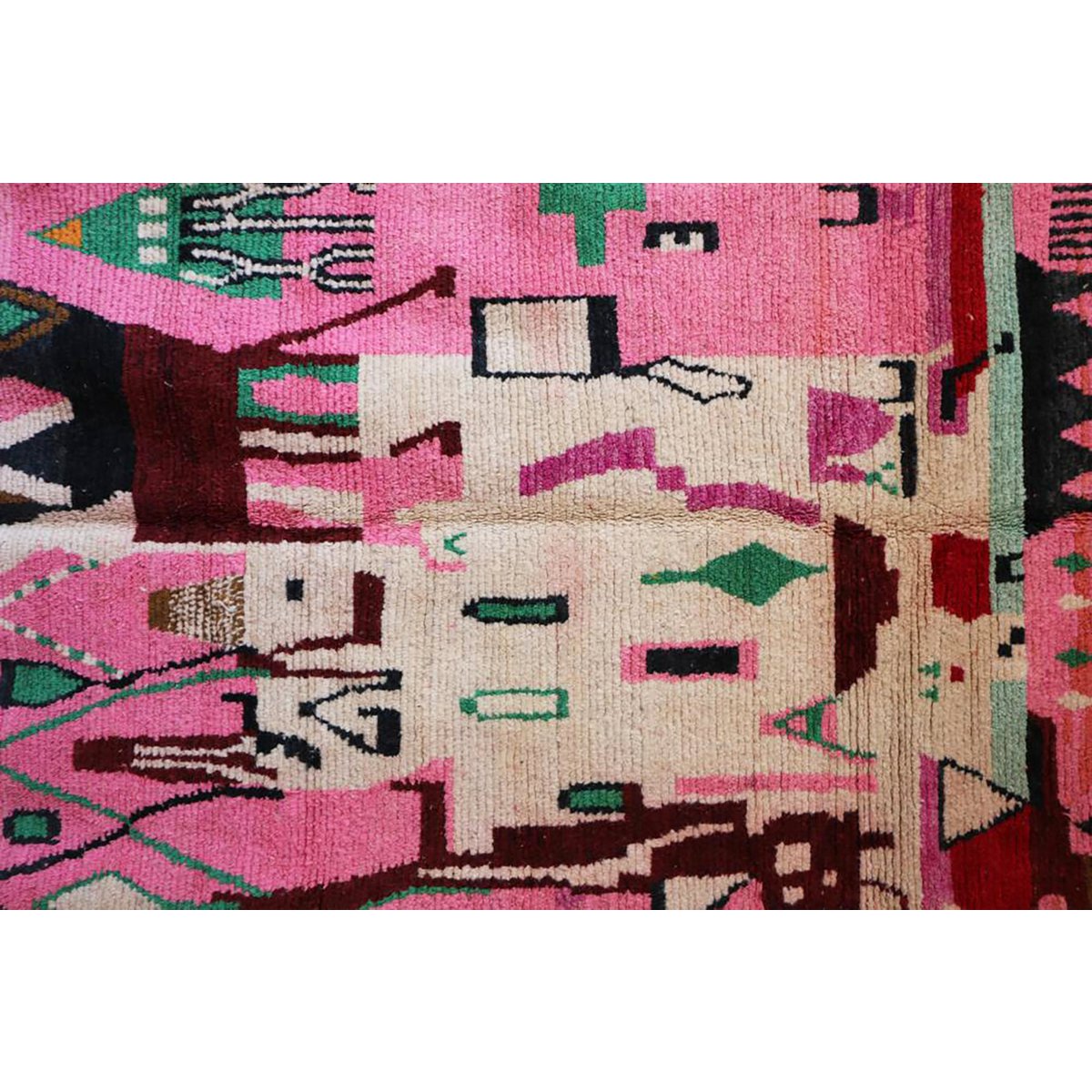 Moroccan Berber Wool Rug 209 x 289 cm - Pink