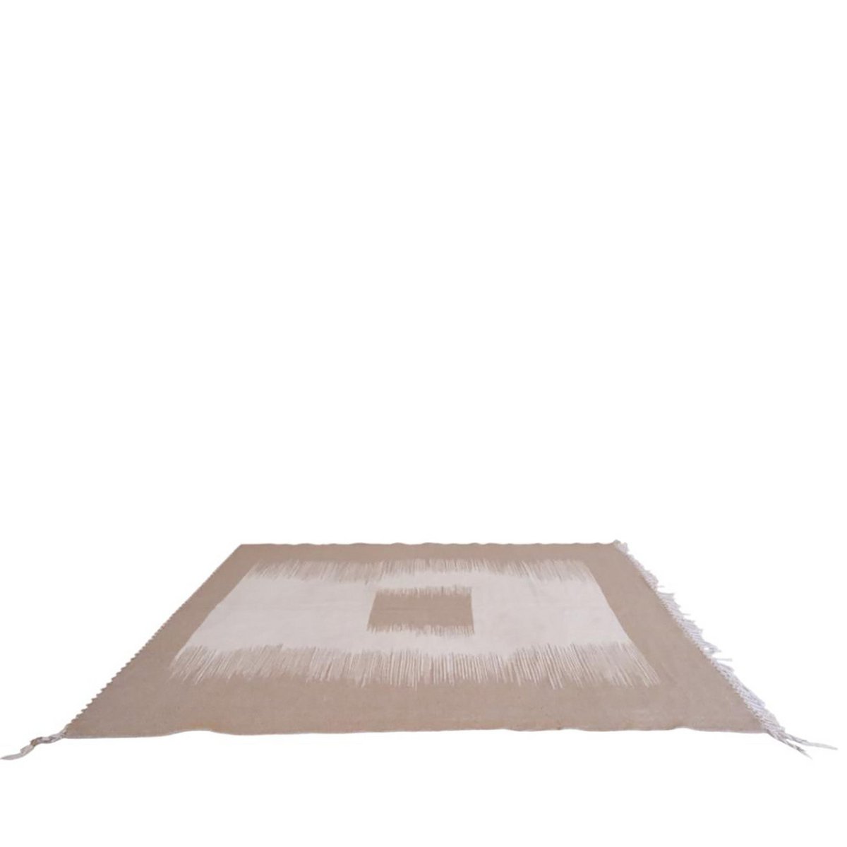 Moroccan Kilim Berber Wool Rug 175 x 304 cm - Beige