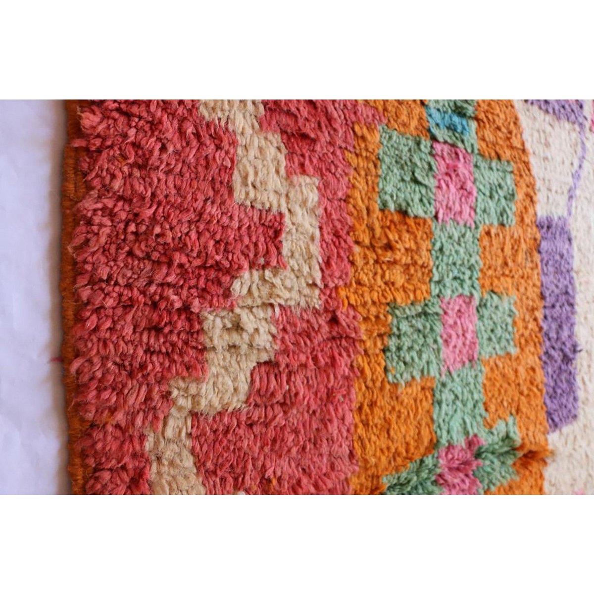 Moroccan Berber Wool Rug 209 x 316 cm - Multicolour Design