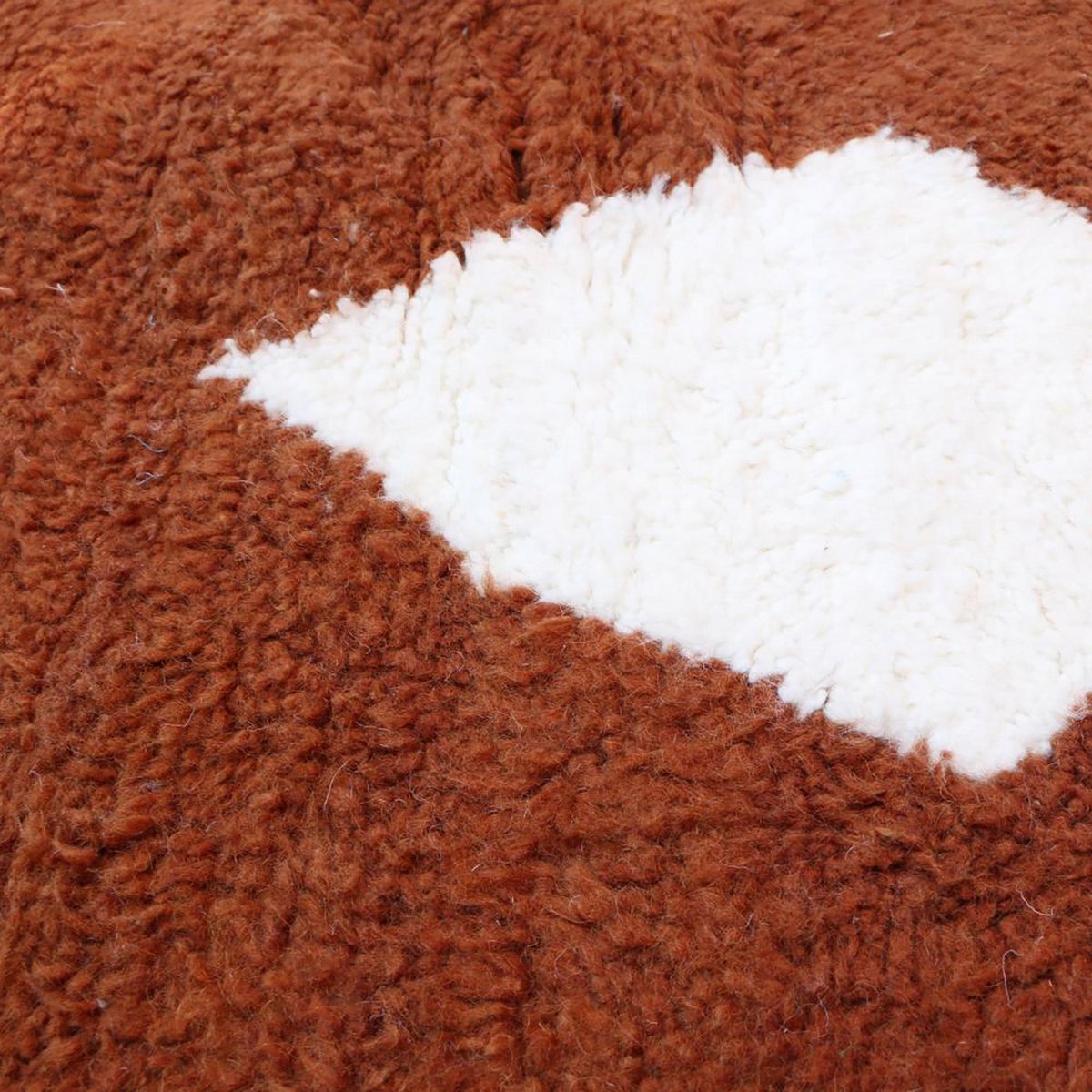 Moroccan Berber Wool Rug 164 x 273 cm - Off-white/Brown