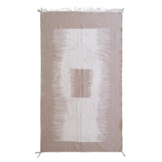 Moroccan Kilim Berber Wool Rug 175 x 304 cm - Beige