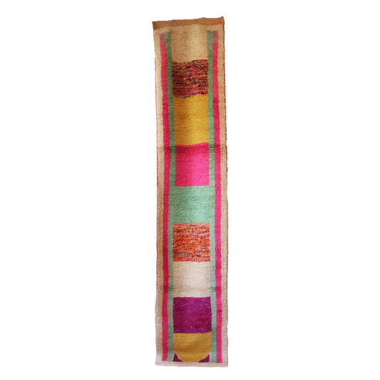 Moroccan Berber Wool Hallway Rug 71 x 351 cm