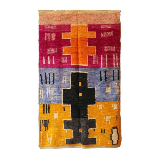 Colorful Boujad Berber Wool Rug 176 x 295 cm